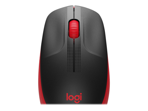 Logitech M190 Wireless Mouse – 1000 DPI, Full‑Size, Red [1]