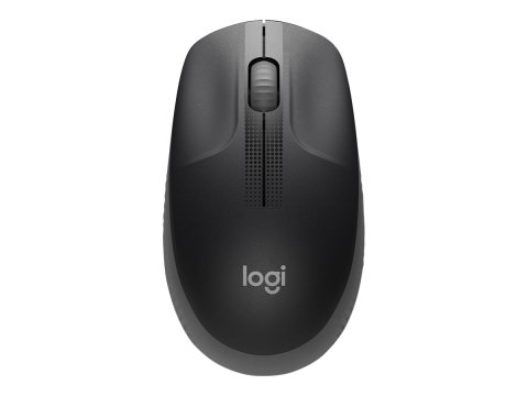 Logitech M190 Wireless Mouse – 1000 DPI, Full‑Size, Mid Grey [6]