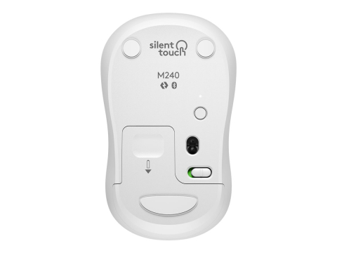 Logitech M240 Silent – Mouse Wireless Bluetooth 4000 DPI, SilentTouch, Off‑White [5]