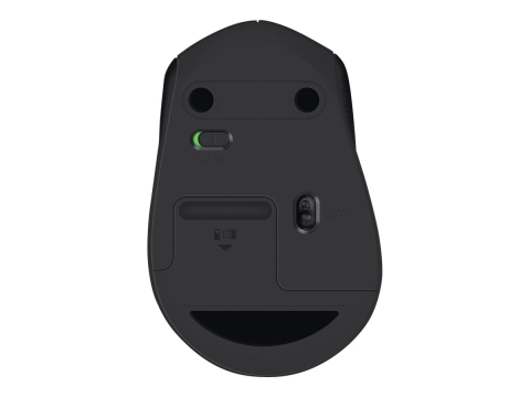 Logitech M330 Silent Plus – Mouse Wireless 2.4 GHz, SilentTouch, Black [1]