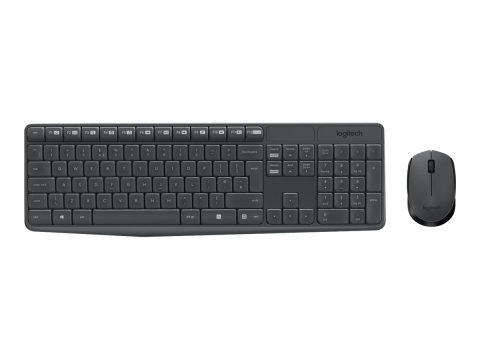 Mouse wireless - Logitech MK235 – Tastatură + Mouse Wireless, US Intl, Grey