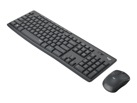 Logitech MK295 Silent – Tastatură + Mouse Wireless, SilentTouch, US Intl, Graphite [1]