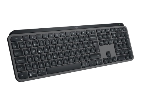 Tastaturi wireless - Logitech MX Keys S – Tastatură Wireless Iluminată, US Intl, Graphite + Palmrest