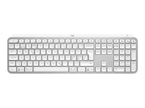 Logitech MX Keys S – Tastatură Wireless Iluminată, US Intl, Pale Grey [2]