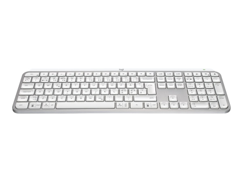 Logitech MX Keys S – Tastatură Wireless Iluminată, US Intl, Pale Grey [1]