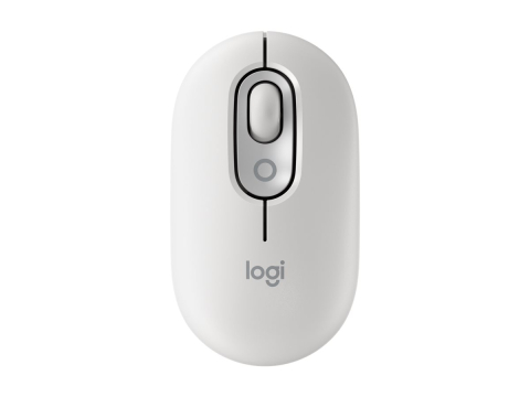 Logitech POP Mouse Off‑White – Wireless Bluetooth, Emoji Button, SilentTouch [3]