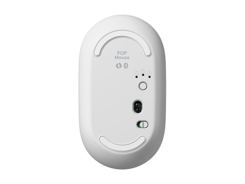 Logitech POP Mouse Off‑White – Wireless Bluetooth, Emoji Button, SilentTouch [1]