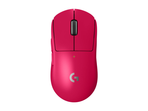 Periferice & Accesorii - Logitech Pro X Superlight 2 Magenta Wireless Gaming Mouse Front View