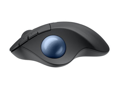 Logitech ERGO M575S Wireless Trackball, Graphite, Blue Ball [2]