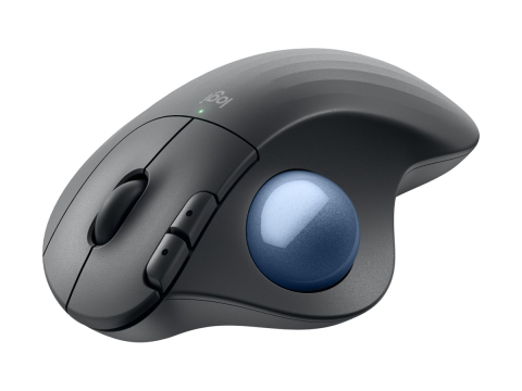 Logitech ERGO M575S Wireless Trackball, Graphite, Blue Ball [3]