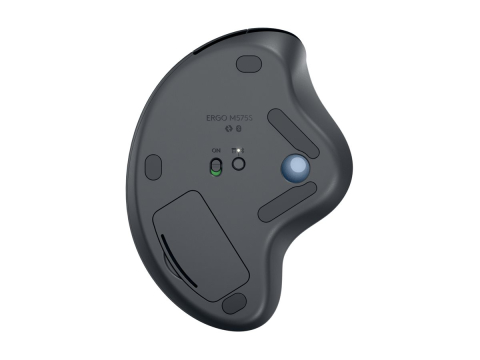 Logitech ERGO M575S Wireless Trackball, Graphite, Blue Ball [5]