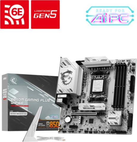 Plăci de Bază Amd - MSI B850 GAMING PLUS WIFI6E – AM5, DDR5, PCIe 5.0, Wi‑Fi 6E, ATX