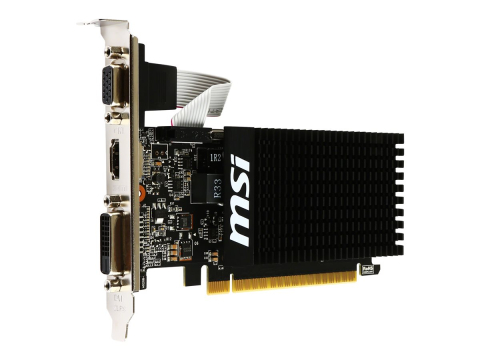 MSI GeForce GT 710 2GD3H LP Low Profile GPU Front View [4]