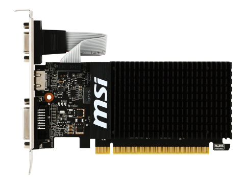 MSI GeForce GT 710 2GD3H LP Low Profile GPU Front View [2]