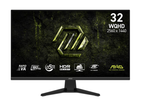 TV, Audio-Video & Multimedia - MSI MAG 325QF E18V – 31.5" WQHD, 180Hz, Rapid VA, HDR