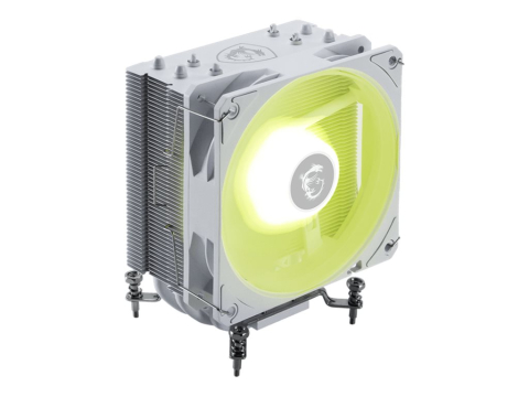 Ventilatoare & Sisteme de Răcire - MSI MAG COREFROZR AA13 WHITE – Cooler CPU 120mm, ARGB Gen2, 4 Heatpipes