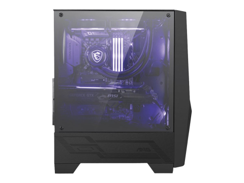 MSI MAG FORGE 100M – Carcasă Mid‑Tower ATX, 2× RGB, Sticlă Securizată [1]