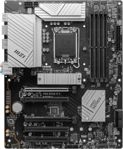 MSI PRO B760‑P II – LGA1700, DDR5, ATX, 2×M.2, HDMI, DP [1]