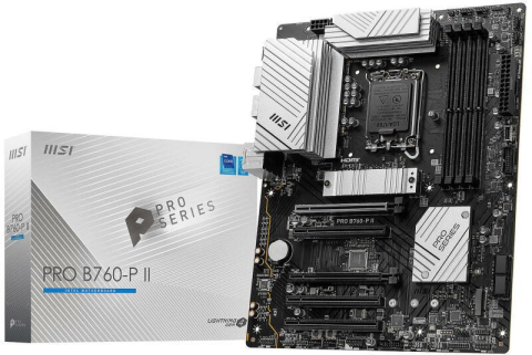 Plăci de Bază Intel - MSI PRO B760‑P II – LGA1700, DDR5, ATX, 2×M.2, HDMI, DP