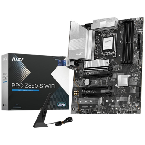 Plăci de Bază Intel - MSI PRO Z890‑S WIFI – Placă de bază LGA1851 DDR5 ATX
