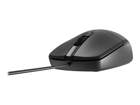 Mouse cu Fir - NATEC Optical Mouse Ruff Plus 1200DPI Black – Vedere frontală
