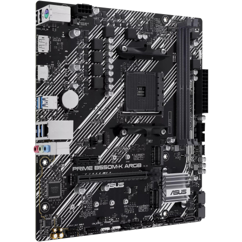 ASUS PRIME B550M-K ARGB Motherboard Front View [1]