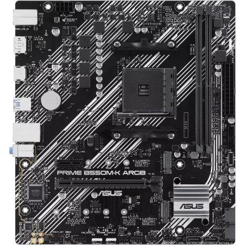 ASUS PRIME B550M-K ARGB Motherboard Front View