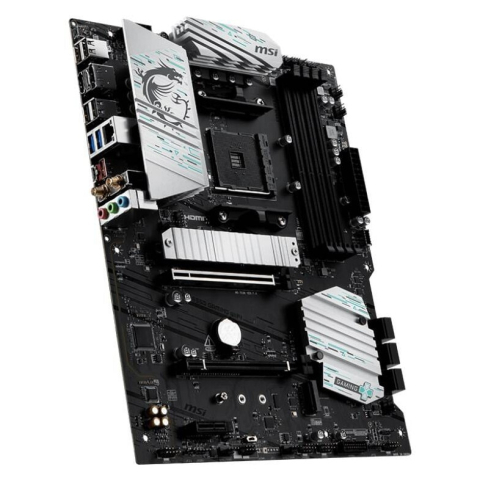 MSI B550 GAMING WIFI AM4 Motherboard Front View [2]