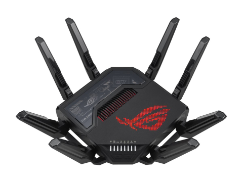 Network & Smart Home - ASUS ROG Rapture GT‑BE98 Wi‑Fi 7 Gaming Router Front View