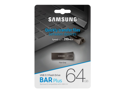 Samsung BAR Plus 64GB – USB 3.1 Champagne Silver – 200MB/s [5]