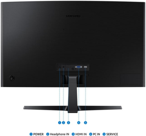 Samsung LS27D366GAU 27" FHD 100Hz VA Monitor Front View [2]