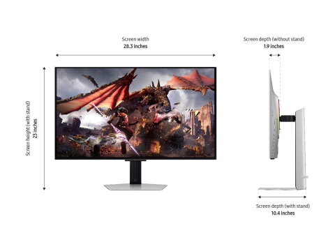 Samsung Odyssey G8 G80SD 32" OLED 4K 240Hz Gaming Monitor Front View [2]