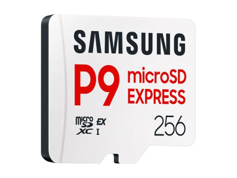 Samsung P9 Express 256GB – microSDXC Express NVMe 1.3, 800MB/s, V30 [1]