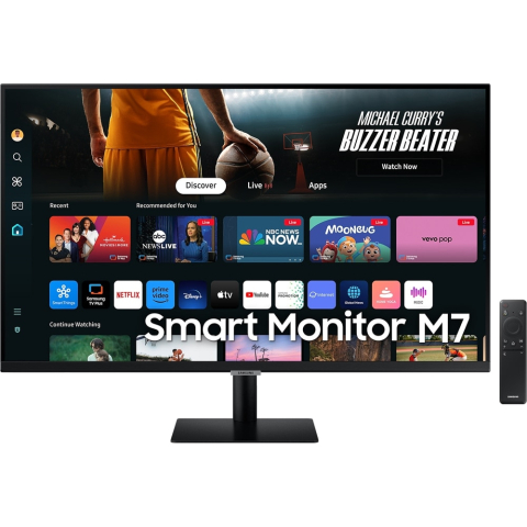 Monitoare - SAMSUNG Smart Monitor M7 32” 4K UHD – VA, Smart TV Apps, USB‑C 65W