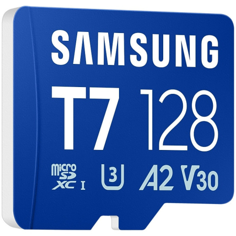 Samsung T7 microSD 128GB – 170MB/s, U3, A2, microSDXC [1]