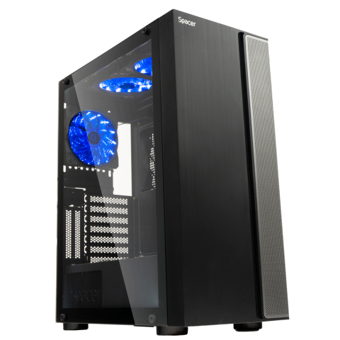 Componente - Spacer ICE‑HERO – Carcasă Gaming ATX, 6× ventilatoare, sticlă securizată