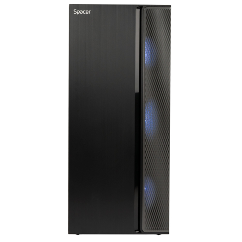 Spacer ICE‑HERO – Carcasă Gaming ATX, 6× ventilatoare, sticlă securizată [2]