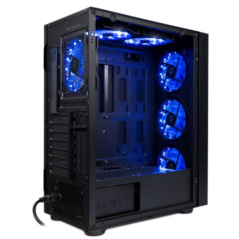 Spacer ICE‑HERO – Carcasă Gaming ATX, 6× ventilatoare, sticlă securizată [3]