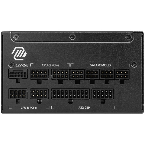 MSI MAG A1000GL PCIE5 1000W Power Supply Front View [2]