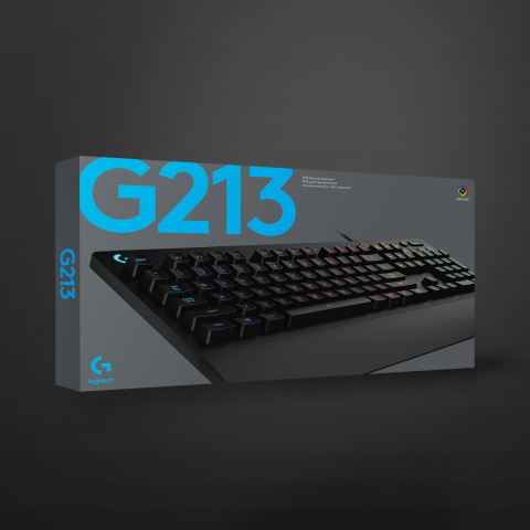 Logitech G213 RGB Gaming Keyboard Front View [4]