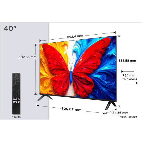 TCL QLED 40S5L – 100 cm, Full HD, Android TV, HDR10, QLED [13]