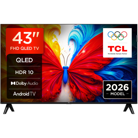 TV - TCL QLED 43S5L – 108 cm, Full HD, Android TV, HDR10, QLED