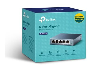 Network & Smart Home - TP‑LINK TL‑SG105 – Switch Gigabit 5 Porturi Metal