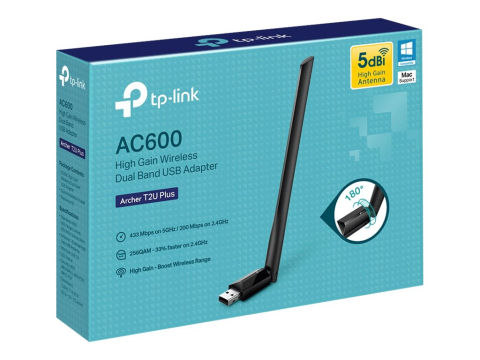 TP‑Link Archer T2U Plus – Adaptor USB Wireless AC600 Dual Band [1]