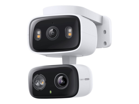 Camere Securitate IP Wireless - TP‑LINK Tapo C246D – Cameră Dual‑Lens Pan/Tilt 2K, AI Detection, IP65