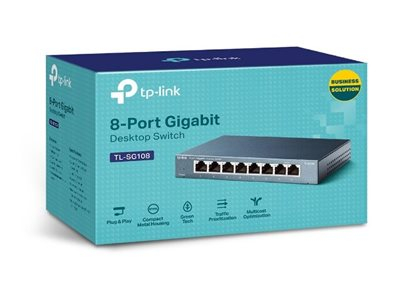 TP‑LINK TL‑SG108 – Switch Gigabit 8 Porturi Metal [3]