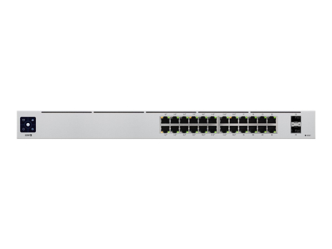 Switch-uri - Ubiquiti USW‑24‑POE – Switch 24× Gigabit, 16× PoE+, 2× SFP, Fanless
