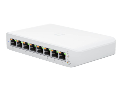 Network & Smart Home - Ubiquiti USW‑Lite‑8‑PoE – Switch 8× Gigabit, 4× PoE+, 52W