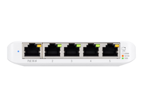 Ubiquiti USW‑Flex‑Mini – Switch Managed 5× Gigabit, PoE In, USB‑C [1]