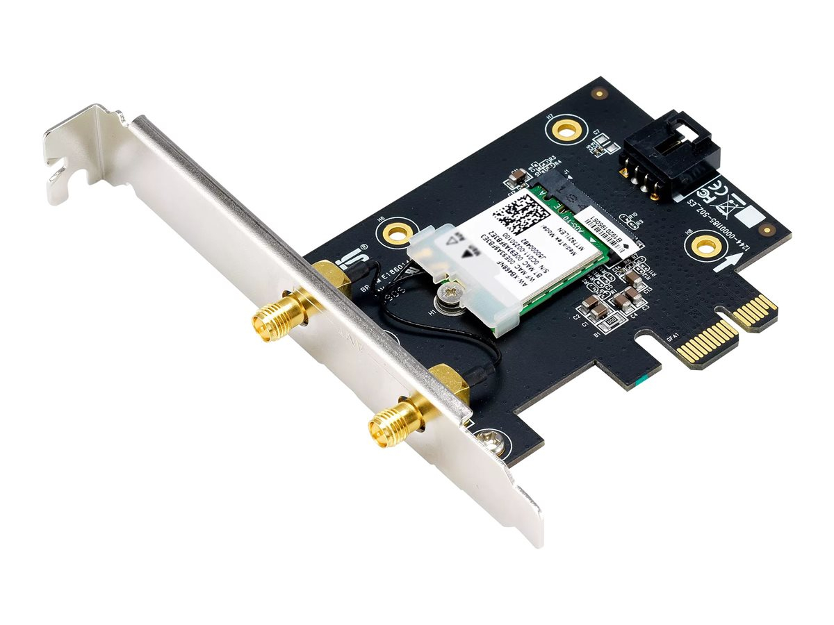 ASUS PCE AX1800 - WiFi 6 AX1800 PCIe Adapter, Dual Band, Bluetooth 5.2, 1775 Mbps
